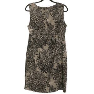 Connected Apparel Womens  Print Knee-Length Wear to Work Dress  Sleeveless S 14